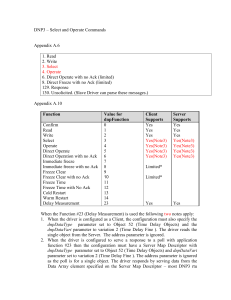 DNP3 select and operate