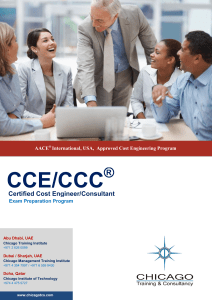 CCE/CCC Exam Prep: Certified Cost Engineer Course