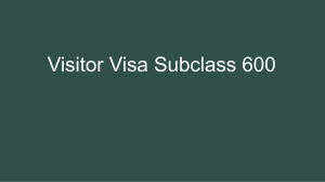 Visitor Visa Subclass 600 | Migration Agent Perth, WA