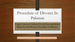 Get Know Short Procedure of Divorce in Pakistan For Divorce Case Proceeding