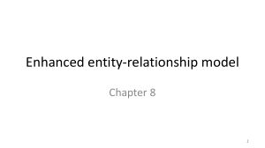  Enhanced entity-relationship model