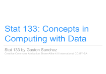 Stat 133: Concepts in Computing with Data