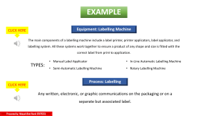 Fault Tree Analysis (FTA)- Example of Equipment & Process