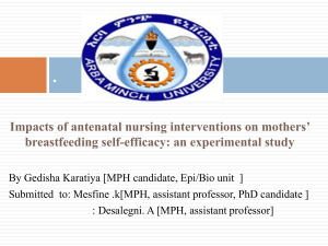 Impacts of antenatal nursing interventions on mothers’