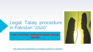 Legal Way For Talaq Procedure in Pakistan - Know Everything About Talaq in Pakistan