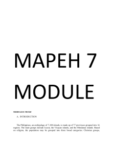 MAPEH 7 MODULE..