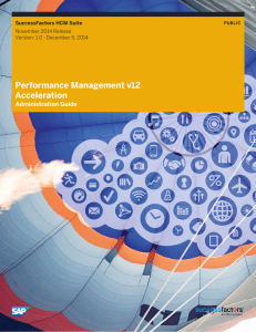 Performance Management v12 Acceleration Administration Guide