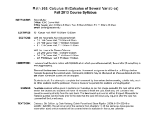 F13Syllabus - MATH 265 ISU