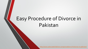 Get Divorce Legally By Simple Procedure of Divorce in Pakistan