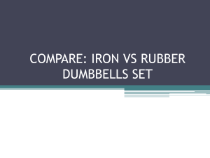 COMPARE: IRON VS RUBBER DUMBBELLS SET