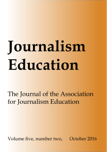 A Special Edition of Journalism Education