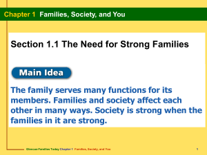 Glencoe Families Today Chapter 1 PowerPoint PDF
