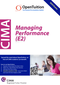 CIMA-E2-2020-Notes