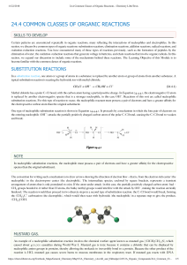 24.4 Common Classes of Organic Reactions - Chemistry LibreTexts