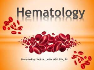 Hematology Lecture