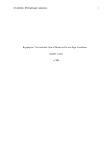 Bryophytes-NAT 503 Final Paper