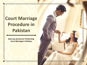 Let Perform Procedure of Court Marriage in Pakistan With Legal Way