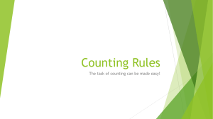 Counting Rules