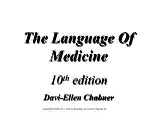 The Language of Medicine Chapter 22 (10th Ed.)