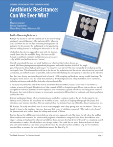 Antibiotic Resistance Case Study: Measuring & Understanding