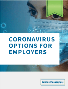 Coronavirus options for employers