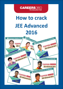 ‘How to crack JEE Advanced’ E-Book
