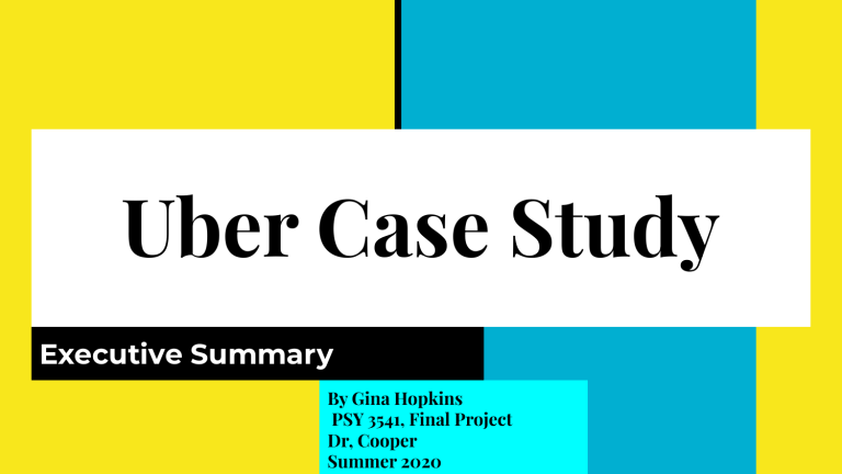 uber case study summary