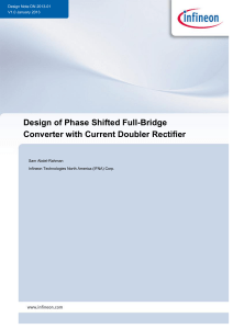 Phase Shifted Full-Bridge Converter Design