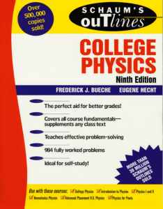 Schaum College Physics 9th edition pdf