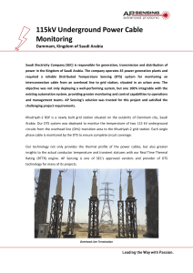 APSensing-115kV Underground Power Cable Monitoring Dammam, Kingdom of Saudi Arabia