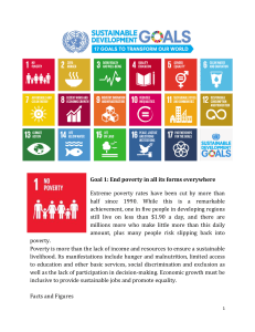 SDGs Facts and goals