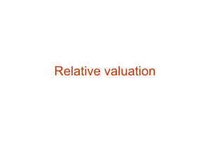 Relative Valuation