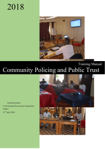 Community Policing engagement Training Manual 11th July 2018v0.9