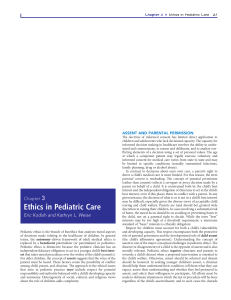 Ethics In Pediatrics