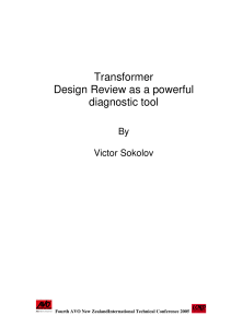 Transformer design review as a powerful diagnostic tool