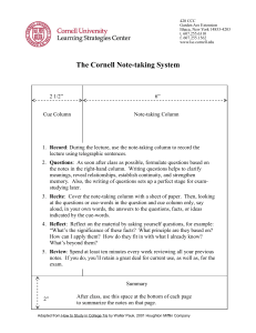 Cornell-NoteTaking-System