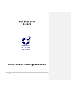 PGP Hand Book 2019-20