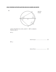circle theorems pastpaper questions