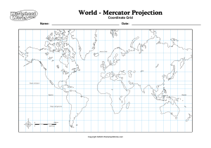 World Mercator map