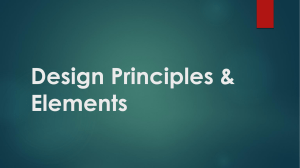 Design principles and elements