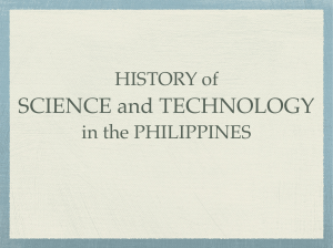 History of S&T in the Phils
