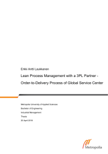 Lean Process Management with a 3PL Partner
