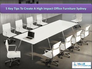 RPT 5 Key Tips To Create A High Impact Office Furniture Sydney
