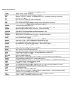 IB language command terms Study guide