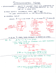 stoich notes