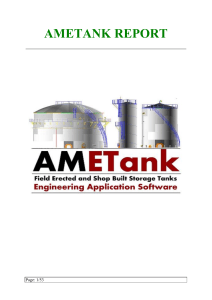 Storage Tank Design Report: API-650 Analysis