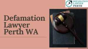 Defamation Lawyer Perth WA 