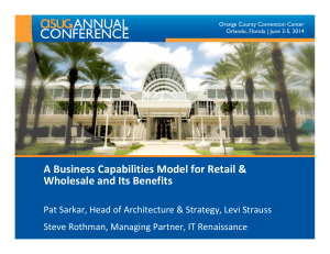 2509 A Business Capabilities Model for Wholesalers and Retailers and Its Benefits