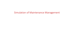 Maintenace Simulation