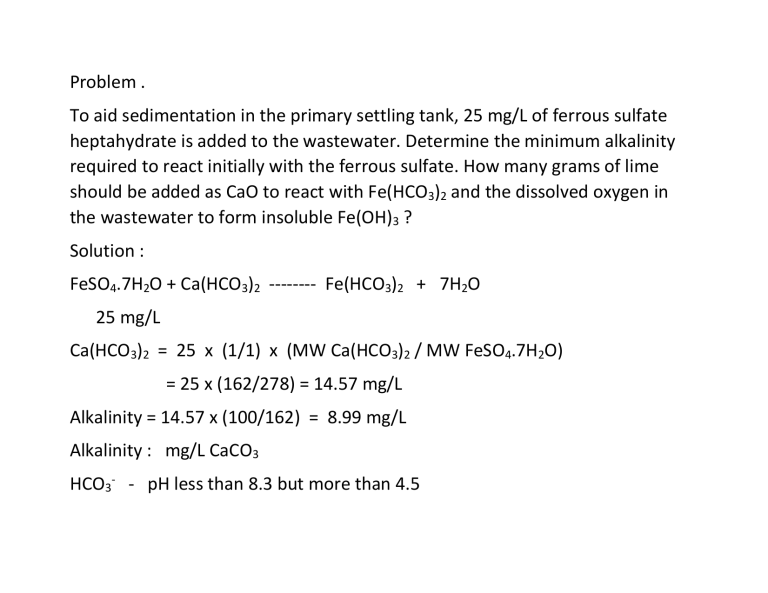 Sample Problem And Solution